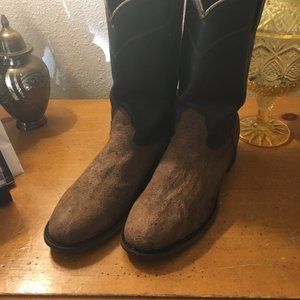 Vintage Larry Mahan elephant hide ropers